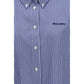 Blue Cotton Dress Shirt