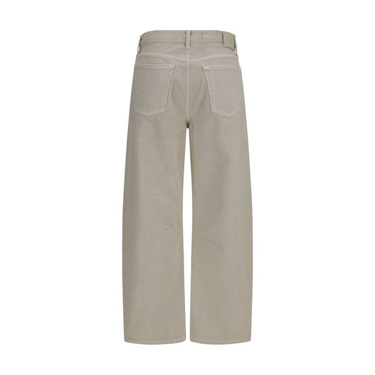 Beige Cotton Jeans Denim