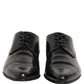 Black Leather Derby Dress Men Formal Shoes