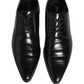 Black Leather Derby Dress Men Formal Shoes