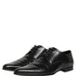Black Leather Derby Dress Men Formal Shoes
