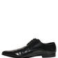 Black Leather Derby Dress Men Formal Shoes