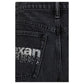 Black Cotton Short And Mini Shorts