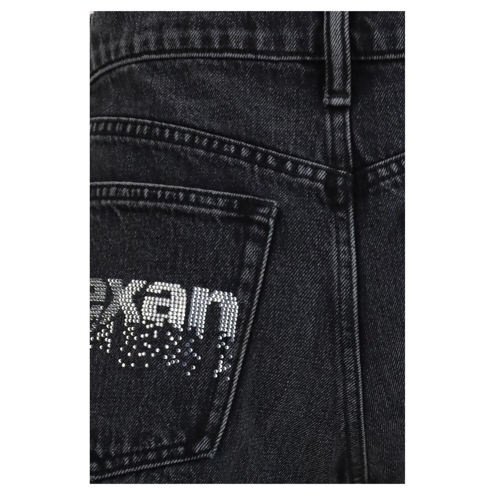 Black Cotton Short And Mini Shorts