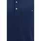 Blue Cotton Polo Shirt
