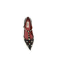 Black Goatskin Ballet Flats