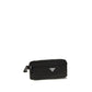 Black Recycled Polyamide Clutch Bag