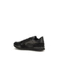 Black Polyester Athletic Sneakers