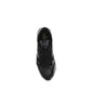 Black Polyester Athletic Sneakers