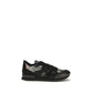 Black Polyamide Athletic Sneakers