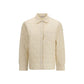 Beige Polyamide Full-Length Jacket