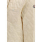 Beige Polyamide Full-Length Jacket