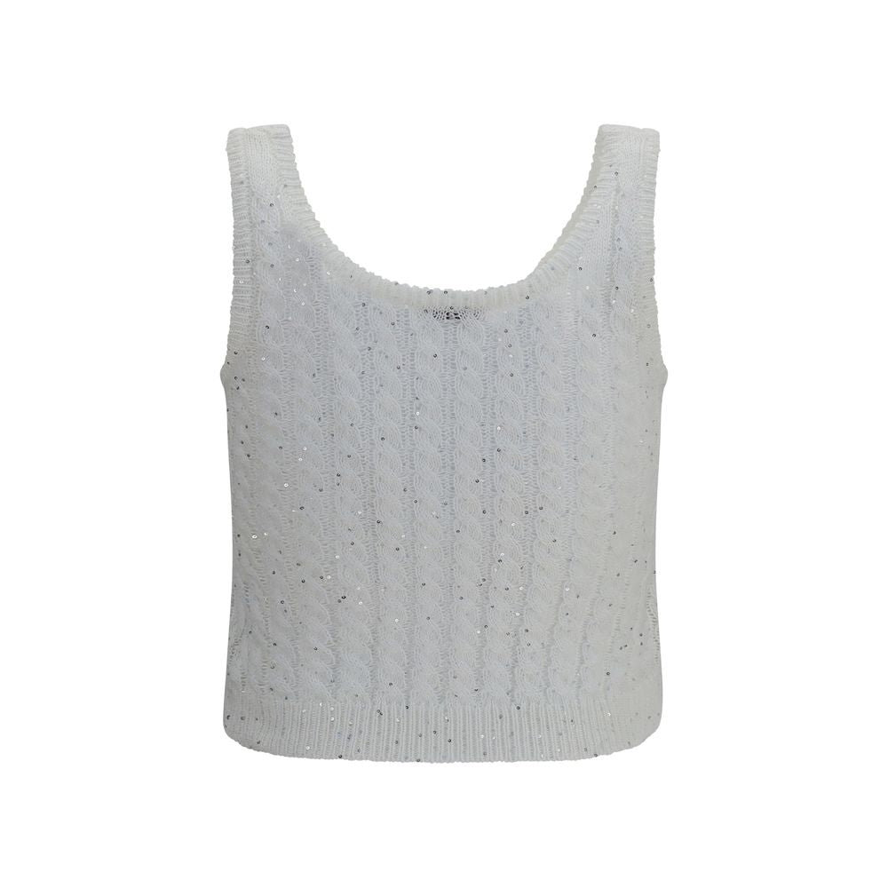 White Linen Tank Tops