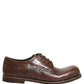 Brown Leather Derby Dress Men Formal Shoes