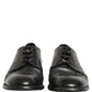 Black Leather Derby Dress Men Formal Shoes