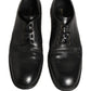 Black Leather Derby Dress Men Formal Shoes