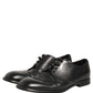 Black Leather Derby Dress Men Formal Shoes