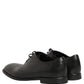 Black Leather Derby Dress Men Formal Shoes