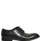 Black Leather Derby Dress Men Formal Shoes
