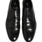 Black Leather Men Derby Dress Formal Shoes