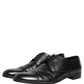 Black Leather Men Derby Dress Formal Shoes
