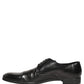 Black Leather Men Derby Dress Formal Shoes
