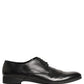 Black Leather Men Derby Dress Formal Shoes