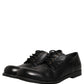 Black Leather Men Derby Dress Formal Shoes
