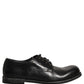 Black Leather Men Derby Dress Formal Shoes