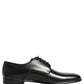 Black Leather Men Derby Dress Formal Shoes