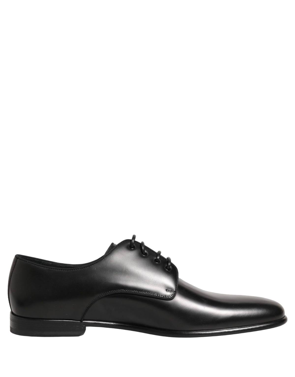 Black Leather Men Derby Dress Formal Shoes
