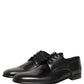 Black Leather Men Derby Dress Formal Shoes
