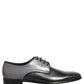 Black Leather Men Derby Dress Formal Shoes