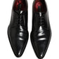 Black Leather Men Derby Dress Formal Shoes