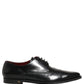 Black Leather Men Derby Dress Formal Shoes