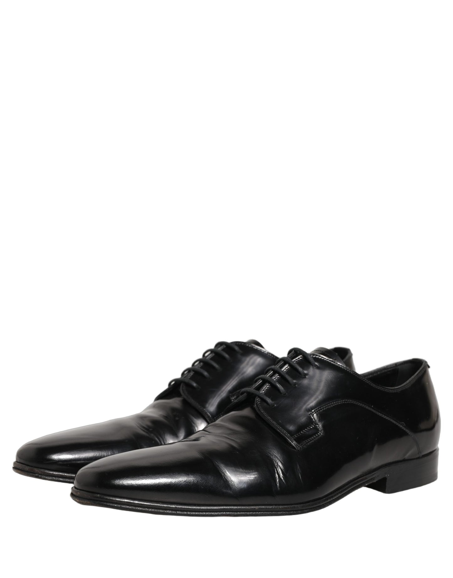 Black Leather Men Derby Dress Formal Shoes