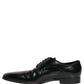 Black Leather Men Derby Dress Formal Shoes