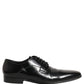 Black Leather Men Derby Dress Formal Shoes