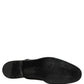 Black Leather Men Derby Dress Formal Shoes