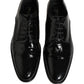 Black Leather Men Derby Dress Formal Shoes