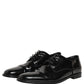 Black Leather Men Derby Dress Formal Shoes