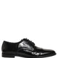 Black Leather Men Derby Dress Formal Shoes