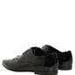 Black Leather Derby Dress Men Formal Shoes