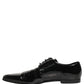 Black Leather Derby Dress Men Formal Shoes