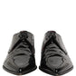 Black Leather Men Derby Dress Formal Shoes