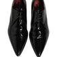 Black Leather Men Derby Dress Formal Shoes