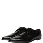 Black Leather Men Derby Dress Formal Shoes