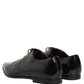 Black Leather Men Derby Dress Formal Shoes