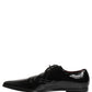 Black Leather Men Derby Dress Formal Shoes