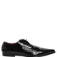 Black Leather Men Derby Dress Formal Shoes